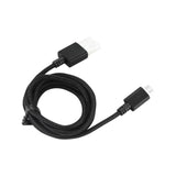REIKO BRAIDED MICRO USB DATA CABLE 3.3 FEET IN BLACK