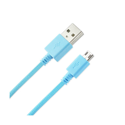 REIKO BRAIDED MICRO USB DATA CABLE 3.3FT IN NAVY
