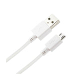 REIKO BRAIDED MICRO USB DATA CABLE 3.3 FEET IN WHITE