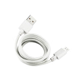 REIKO BRAIDED MICRO USB DATA CABLE 3.3 FEET IN WHITE