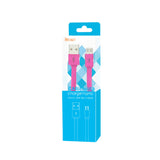 REIKO FLAT MICRO USB DATA CABLE 3.2FT IN PINK