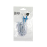 REIKO MICRO USB FLAT USB DATA CABLE 3.2FT IN BLUE