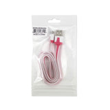 REIKO MICRO USB FLAT USB DATA CABLE 3.2FT IN HOT PINK