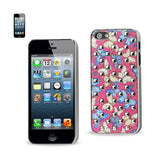 REIKO IPHONE SE/ 5S/ 5STUDDED PLATING RIVETS BUTTERFLIES DESIGN CASE IN BLUE
