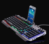 USB Wired Illuminated Colorful LED Backlight Multimedia PC Gaming Keyboard
