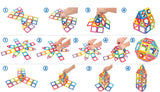 139PCS Magnetic Toys Similar Puzzle Construction Building Blocks Fancy Toys