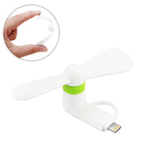 MINI FAN 2-IN-1 FOR IPHONE/ IPAD AND ANDROID IN WHITE