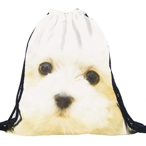 Fashion Unisex Emoji Backpacks 3D Printing Bags Drawstring Backpack