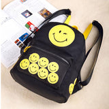 Women Fashion Emoji Travel Satchel School Bag Backpack