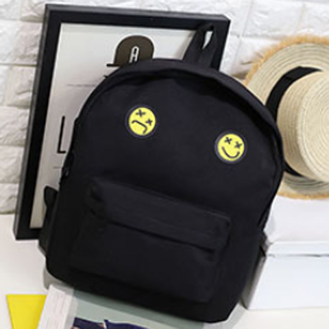 Women Fashion Emoji Travel Satchel School  Backpack