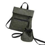 Women Vintage Leather Female Backpack Bags + Shoulder Bags