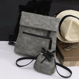 Women Vintage Leather Female Backpack Bags + Shoulder Bags