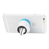 REIKO UNIVERSAL AIR VENT MAGNETIC CAR MOUNT PHONE HOLDER IN WHITE BLUE