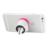 REIKO UNIVERSAL AIR VENT MAGNETIC CAR MOUNT PHONE HOLDER IN WHITE HOT PINK