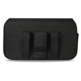 REIKO HORIZONTAL LEATHER POUCH IPHONE 6/ 6S 4.7INCH PLUS-BLACK WITH BELT HOOPS AND MAGNETIC INNER SIZE 5.84X3.04X0.67INCH