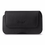 REIKO HORIZONTAL LEATHER POUCH SAMSUNG GALAXY NOTE 4 SLIM BLACK WITH BELT HOOPS AND MAGNETIC INNER SIZE: 6.19X3.24X0.48INCH