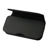HORIZONTAL LEATHER POUCH SAMSUNG GALAXY NOTE2 PLUS-BLACK WITH BELT HOOPS AND MAGNETIC INNER SIZE: 6.34X3.57X0.77INCH