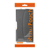 REIKO LEATHER HORIZONTAL PHONE POUCH HTC HD2 T8585 WITH EMBOSSED LOGO IN BLACK (5.16X3.04X0.83 INCHES PLUS)