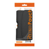 HORIZONTAL LEATHER POUCH SAMSUNG GALAXY S5 PLUS-BLACK WITH EMBOSSED LOGO INNER SIZE: 5.99X3.25X0.72INCH