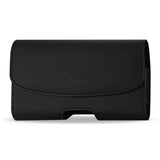 HORIZONTAL LEATHER POUCH SAMSUNG NOTE I9220/ N7000 PLUS-BLACK WITH EMBOSSED LOGO INNER SIZE: 6.18X3.67X0.78 INCH