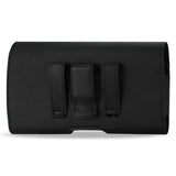 HORIZONTAL LEATHER POUCH SAMSUNG NOTE I9220/ N7000 PLUS-BLACK WITH EMBOSSED LOGO INNER SIZE: 6.18X3.67X0.78 INCH