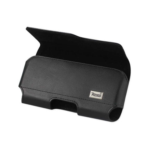 HORIZONTAL Z LID LEATHER POUCH IPHONE 6/ 6S 4.7INCH PLUS BLACK (5.84X3.04X0.67INCHES)