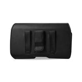 HORIZONTAL Z LID LEATHER POUCH BLU STUDIO 5.0 IN BLACK (6X3.42X0.78 INCHES PLUS)