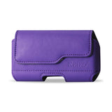 HORIZONTAL Z LID LEATHER POUCH SAMSUNG GALAXY S3/ I9300/ R53 X IN PURPLE (5.91X3.07X0.63 INCHES PLUS)