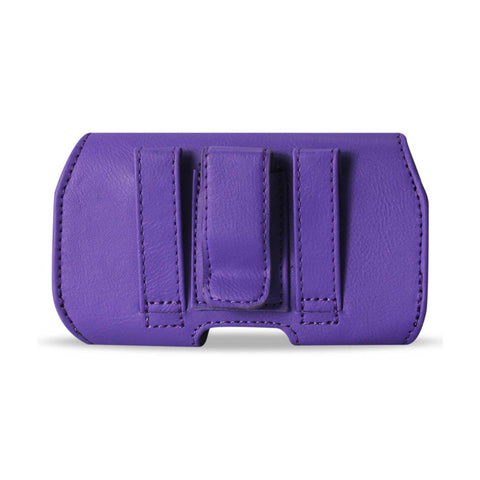 HORIZONTAL Z LID LEATHER POUCH SAMSUNG GALAXY S3/ I9300/ R53 X IN PURPLE (5.91X3.07X0.63 INCHES PLUS)