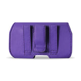 HORIZONTAL Z LID LEATHER POUCH SAMSUNG GALAXY NOTE 3 IN PURPLE (6.5X3.62X0.71 INCHES PLUS)