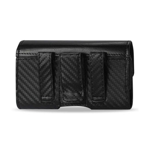 HORIZONTAL Z LID POUCH MAT PATTERN WITH ELASTIC SIDES IPHONE4 IN BLACK (4.72X2.56X0.59 INCHES PLUS)