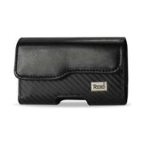 HORIZONTAL Z LID POUCH MAT PATTERN WITH ELASTIC SIDES IPHONE4 IN BLACK (4.72X2.56X0.59 INCHES PLUS)