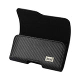 HORIZONTAL Z LID POUCH MAT PATTERN WITH ELASTIC SIDES IPHONE4 IN BLACK (4.72X2.56X0.59 INCHES PLUS)