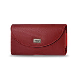 HORIZONTAL POUCH HP146 IPHONE 4G PLUS RED CELL PHONE WITH COVER 4.5X2.4X0.4 INCHES