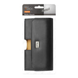 REIKO LEATHER HORIZONTAL POUCH IPHONE 5 WITH EASY TAKE OUT DESIGN IN BLACK (5.27x2.71x0.70 INCHES PLUS)