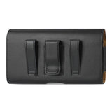 REIKO LEATHER HORIZONTAL POUCH SAMSUNG GALAXY S7 WITH EASY TAKE OUT DESIGN IN BLACK (5.76X2.89X0.46 INCHES SLIM)