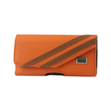 HORIZONTAL POUCH FOR SAMSUNG GALAXY S III I9300 TWILL PATTER ORANGE (5.78X3.15X0.71 INCHES)