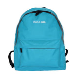 1PC Boys Girls Unisex Canvas Rucksack Backpack School Book Shoulder Bag