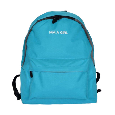 1PC Boys Girls Unisex Canvas Rucksack Backpack School Book Shoulder Bag