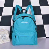 1PC Boys Girls Unisex Canvas Rucksack Backpack School Book Shoulder Bag