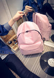 1PC Boys Girls Unisex Canvas Rucksack Backpack School Book Shoulder Bag