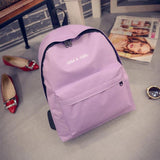 1PC Boys Girls Unisex Canvas Rucksack Backpack School Book Shoulder Bag