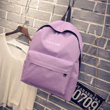 1PC Boys Girls Unisex Canvas Rucksack Backpack School Book Shoulder Bag