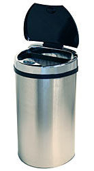 iTouchless 13 Gallon Semi-Round Extra-Wide Opening Touchless Trash Can HX