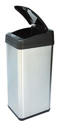 iTouchless 13 Gallon Square Extra-Wide Opening Touchless Trash Can MX