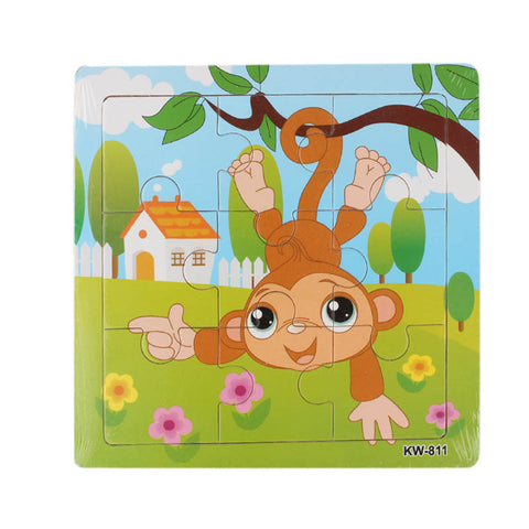 Wooden Monkey Jigsaw Toys For Kids Education And Learning Puzzles Toys