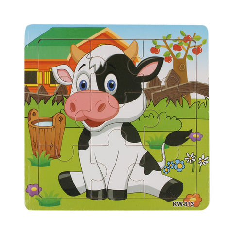 Wooden Dairy Cow Jigsaw Toys For Kids Education And Learning Puzzles Toys