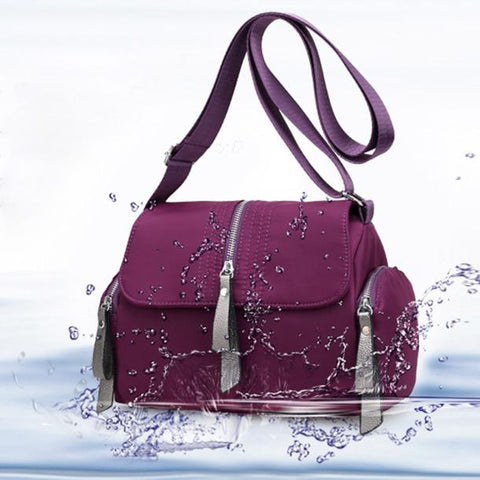 Outdoor Leisure Womens Girls Waterproof Nylon Messenger Bags Shoulder Bags
