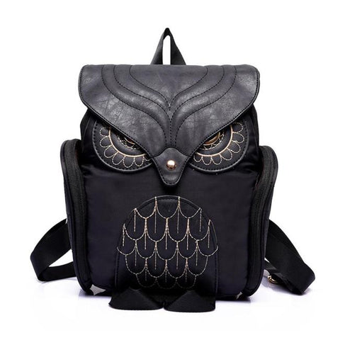 Women Leather Owl Backpack Female Mujer Mochila Escolar Feminina School Bag Note: Amazon violation