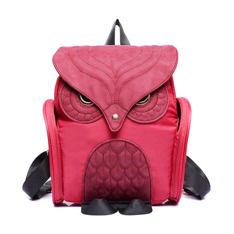 Women Leather Owl Backpack Female Mujer Mochila Escolar Feminina School Bag Note: Amazon violation